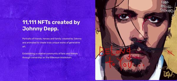 Джонни Депп выпустил портреты знаменитостей в виде NFT-картин | Канобу
