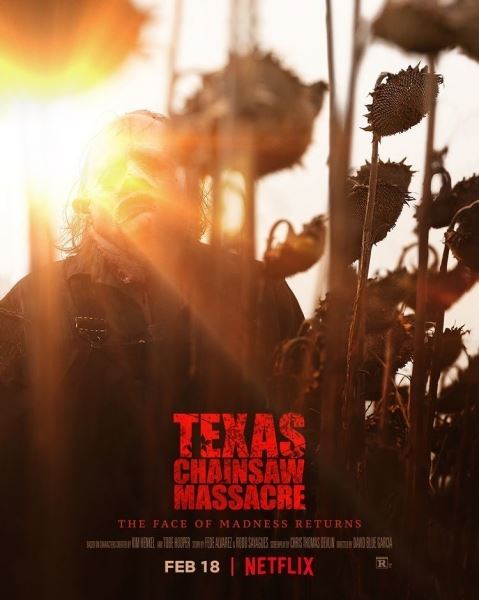 Кожаное лицо на свежем постере фильма "Техасская резня бензопилой"